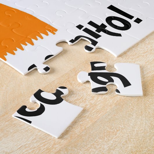 Incognito Mustache & Glasses Puzzle Legpuzzel (Zijkant)