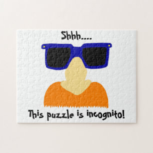 Incognito Mustache & Glasses Puzzle Legpuzzel