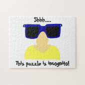 Incognito Mustache & Glasses Puzzle Legpuzzel (Horizontaal)