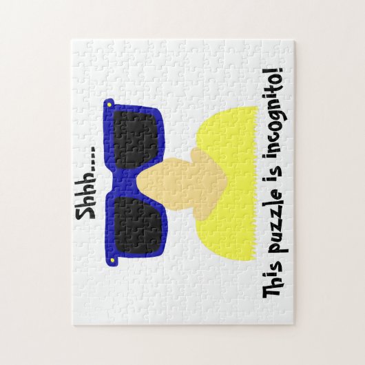 Incognito Mustache & Glasses Puzzle Legpuzzel (Verticaal)