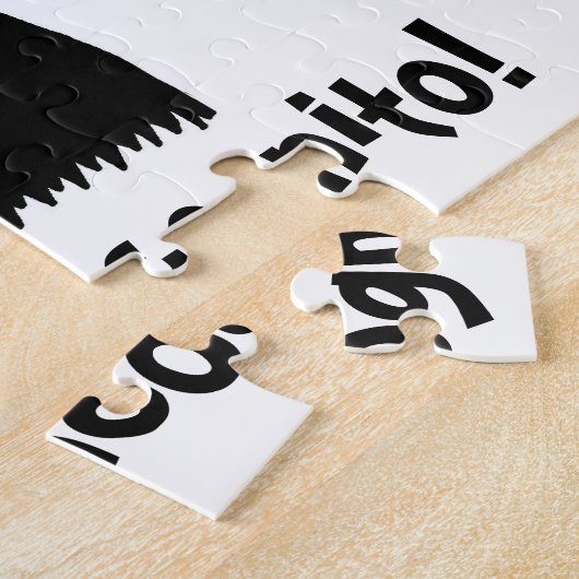 Incognito Mustache & Glasses Puzzle Legpuzzel (Zijkant)