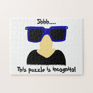 Incognito Mustache & Glasses Puzzle Legpuzzel