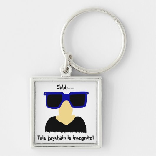 Incognito Mustache & Glasses Sleutelhanger (Voorkant)