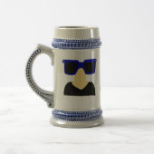 Incognito Mustache & Glasses Stein Bierpul (Links)