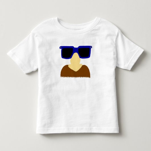 Incognito Mustache & Glasses Toddler T-Shirt (Voorkant)