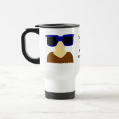 Incognito Mustache & Glasses Travel Mug Reisbeker (Links)