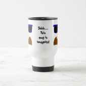 Incognito Mustache & Glasses Travel Mug Reisbeker (Center)