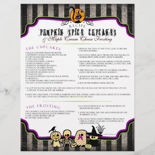 Incognito Pumpkin Spice Cupcakes Recipe (Voorkant)