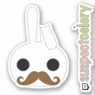 Incognito snor konijntje emote suspectCelery™ Logo Sticker