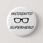 Incognito Superheld 01B Ronde Button 5,7 Cm (Voorkant)