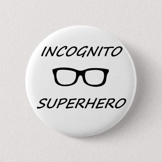 Incognito Superheld 01B Ronde Button 5,7 Cm (Voorkant)