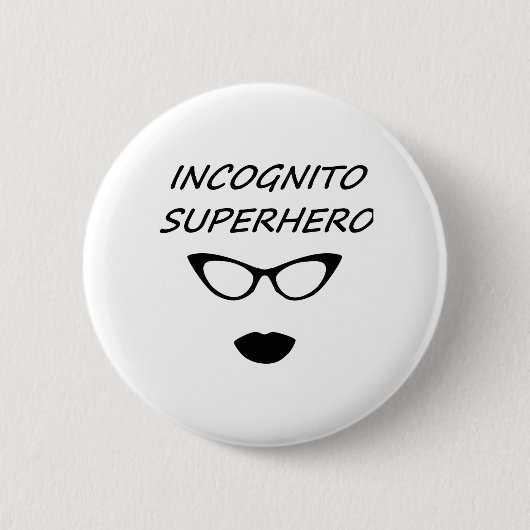 Incognito Superheld 03B Ronde Button 5,7 Cm (Voorkant)