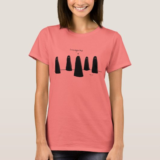 "Incognito" T-shirt voor vrouwen (Voorkant)