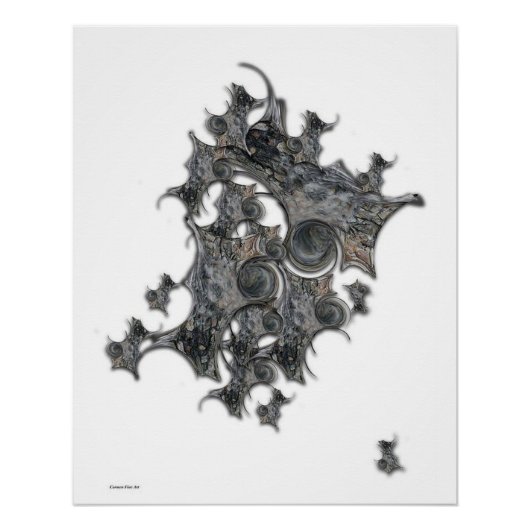 "Incoherente structuur", glanzend Poster (Voorkant)