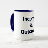 Incomes & Outcomes Mug Mok (Voorkant links)