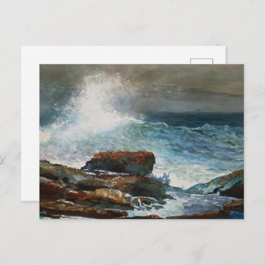 Incoming Tide Scarborough Maine By Winslow Homer Briefkaart (Voorkant / Achterkant)