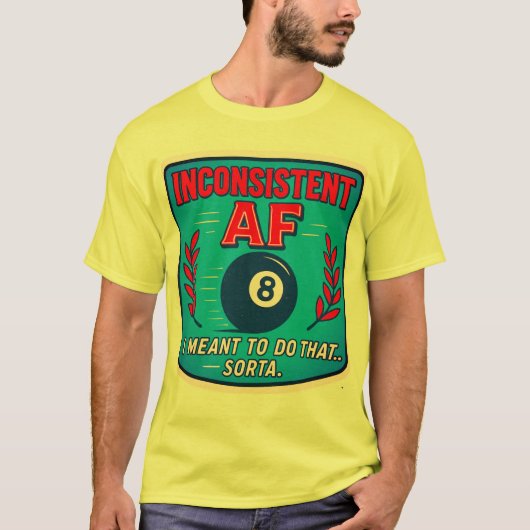 Inconsistente AF-biljart T-shirt (Voorkant)