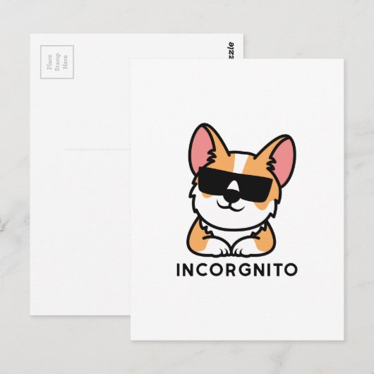 Incorgnito Briefkaart (Voorkant / Achterkant)