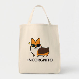 Incorgnito Canvas tas - Red Tricolor Corgi