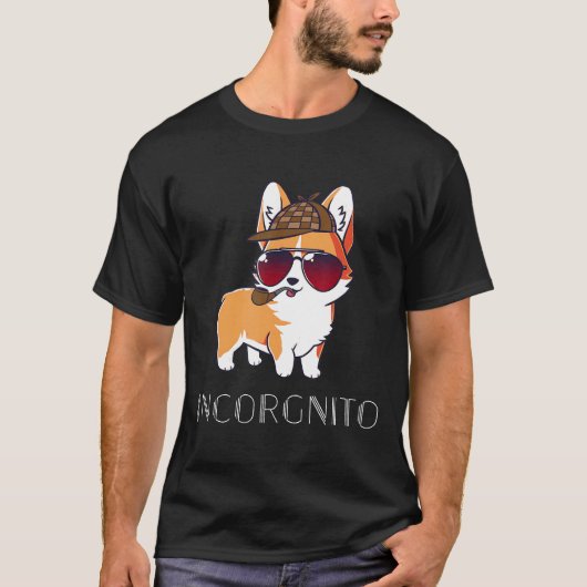 Incorgnito Corgi Detective T T-shirt (Voorkant)