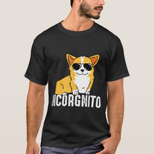 Incorgnito Corgi Dog T-shirt (Voorkant)