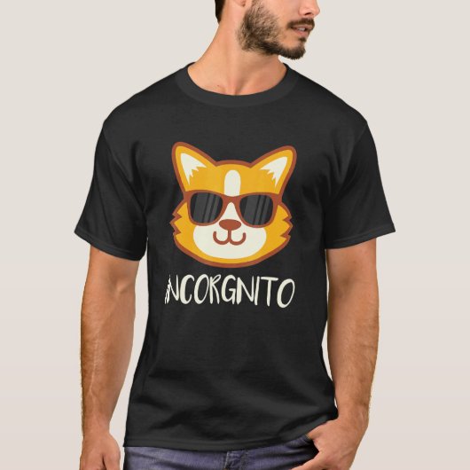Incorgnito Corgi Hond T-shirt (Voorkant)