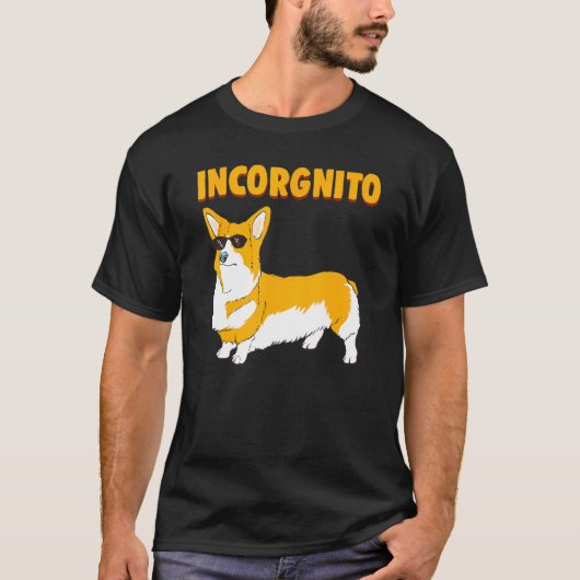 Incorgnito Corgi Hond T-shirt (Voorkant)