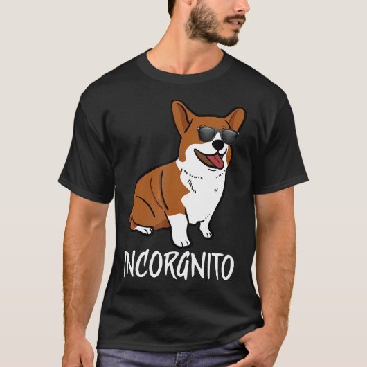 Incorgnito Corgi Pup Dier T-shirt (Voorkant)