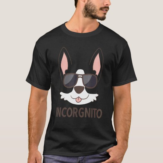 Incorgnito Corgis  Corgi Honden Pun T-shirt (Voorkant)