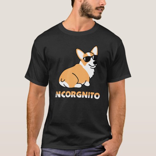 Incorgnito Dog Cool Pembroke Welsh Corgi Sunglasse T-shirt (Voorkant)