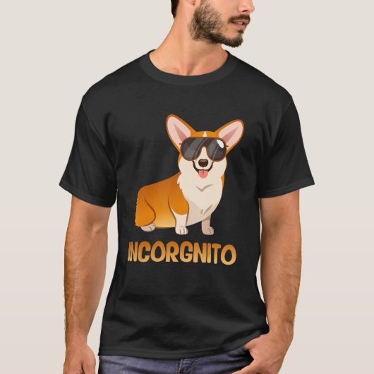 Incorgnito Funny Corgi Dog Lover T-shirt (Voorkant)