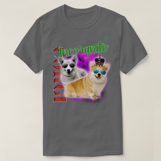 INCORGNITO Funny INCORGNITO Corgi T-shirt (Design voorkant)