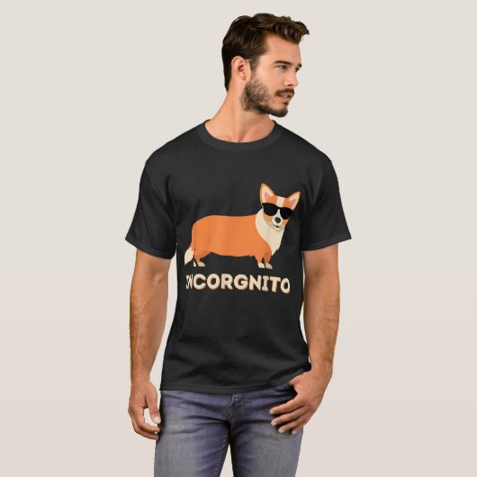 Incorgnito - Funny Welsh Corgi Owner Hondenliefheb T-shirt (Voorkant volledig)