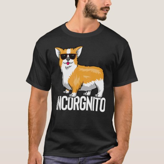 Incorgnito Incognito Corgi T-shirt (Voorkant)
