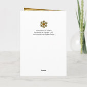 INCORONATION OF VIRGIN by Gentile Da Fabriano Feestdagen Kaart (Achterkant)