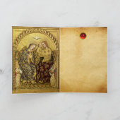 INCORONATION OF VIRGIN by Gentile Da Fabriano Feestdagen Kaart (Binnen)