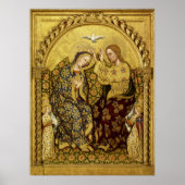 INCORONATION OF VIRGIN by Gentile Da Fabriano Poster (Voorkant)