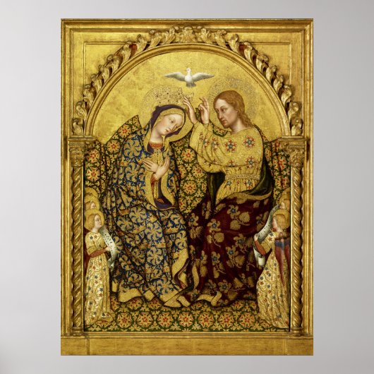 INCORONATION OF VIRGIN by Gentile Da Fabriano Poster (Voorkant)