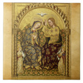INCORONATION OF VIRGIN by Gentile Da Fabriano Tegeltje (Voorkant)
