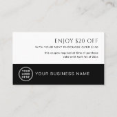 Increase Repeat Customers Modern Gift Voucher Kortingskaartje (Achterkant)