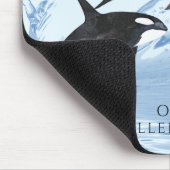 Incredible Black and White Watercolor Orcas Muismat (Hoek)