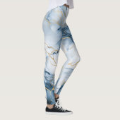 Incredible Color Print Light Blue Marble Leggings (Rechts)