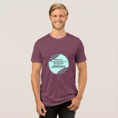 Incredible is inaccurate Tri-Blend shirt (Voorkant volledig)