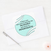 Incredible is inaccurate vierkante sticker (Envelop)