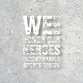 IncSportsDesign USA, 'Wij eren onze Helden' T-shir T-shirt