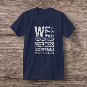 IncSportsDesign USA, 'Wij eren onze Helden' T-shir T-shirt