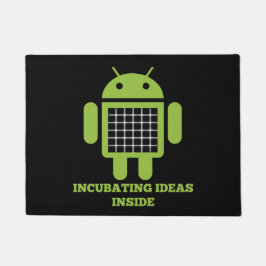 Incuberen van ideeën in de illusie van het sukkelr deurmat