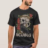 Incubus Crow links schedel ochtend en bloem Hallow T-shirt (Voorkant)
