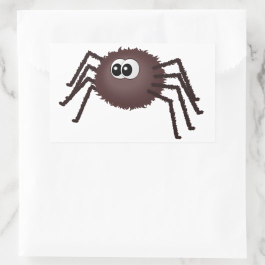 Incy wincy spin rechthoekige sticker (Tas)