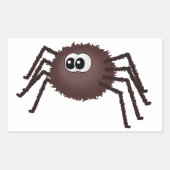 Incy wincy spin rechthoekige sticker (Voorkant)